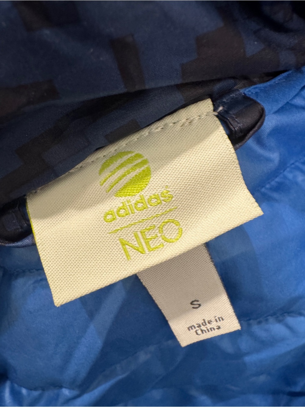 adidas Navy Quilted Digital Camo Puffer Jacket - Picture 4 of 4